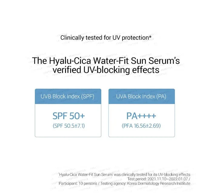 SKIN1004 Centella Hyalu-Cica Water-Fit Sun Serum SPF50+ PA+++ 50Ml
